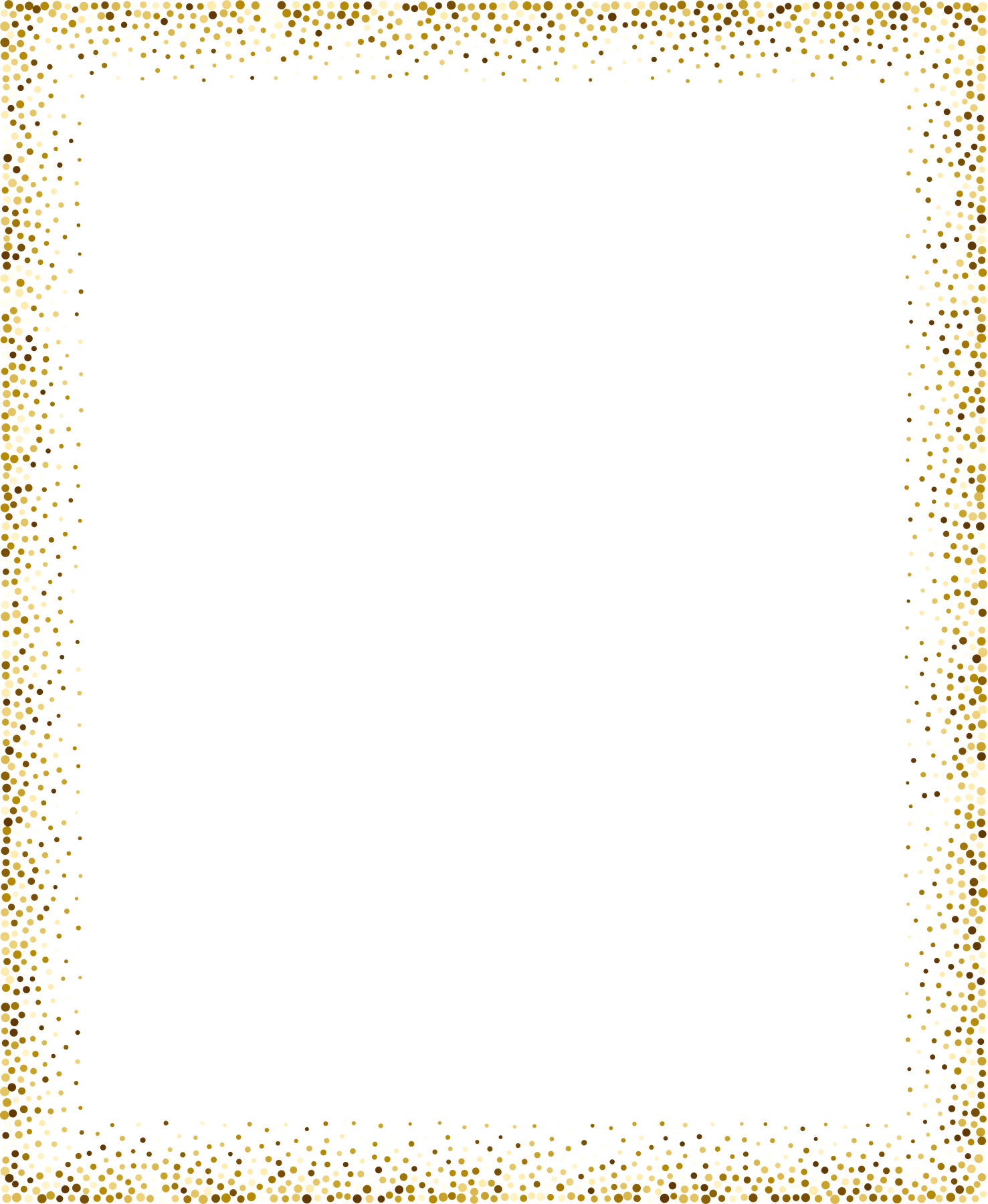 Gold Glitter Border